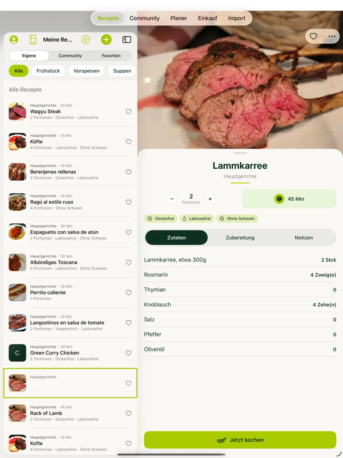 Cookiza! iPad – Rezepte auf dem iPad.